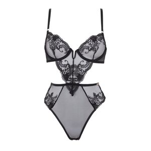 Bluebella Black Lace Bra Bodysuit